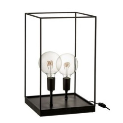 Lampa z černého kovového rámu Tilde L - Ø 30,5*50,5 cm