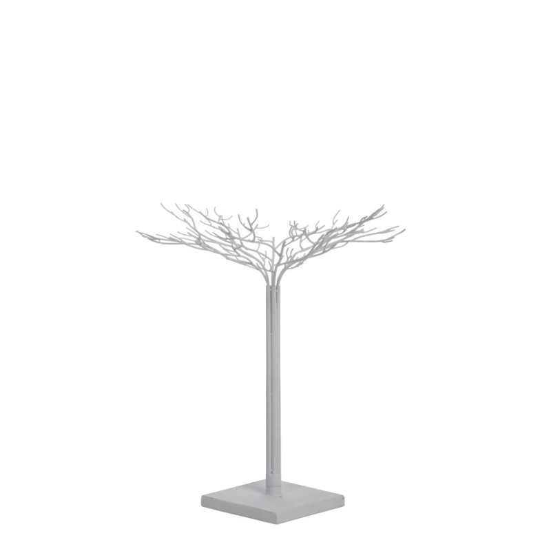 Bílý kovový dekorativní strom Leonois S - Ø 51*64 cm