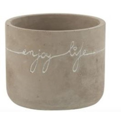 Betonový obal na květináč Enjoy Life S - Ø 12,5*10 cm