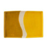 Porcelánový obdélníkový talíř Wave v odstínech žluté - 26*17,5*2 cm