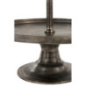 Stříbrný 5-patrový kovový etažér Antique grey - Ø 67*167cm