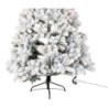 Zasněžený vánoční stromek s led světýlky Snowy - 130*130*210cm