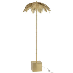 Zlatá kovová stojací palmová lampa Coconut - Ø 77*210 cm