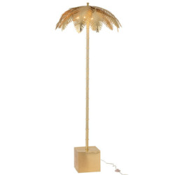 Zlatá kovová stojací palmová lampa Coconut - Ø 77*210 cm