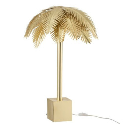 Zlatá kovová stolní palmová lampa Coconut - Ø 45*72 cm