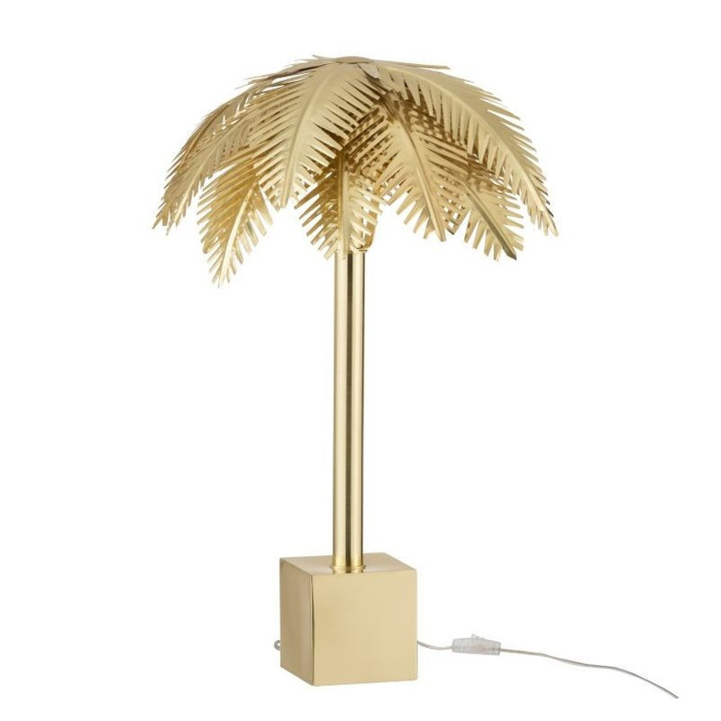 Zlatá kovová stolní palmová lampa Coconut - Ø 45*72 cm