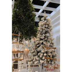 Zasněžený vánoční stromek s led světýlky Snowy - 130*130*210cm