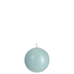 Modrá kulatá svíčka Aqua   S  Ø - *6,5*6,5 cm/16H