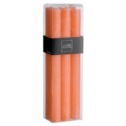 Box 6ks svíček v lososové barvě  Salmon - Ø 2 *23cm / 13h