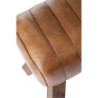 Hnědá kožená lavice v podobě gymnastické Cognac - 91*36*48 cm