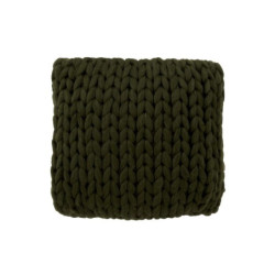 Pletený zelený polštář Tricot green - 40*40 cm