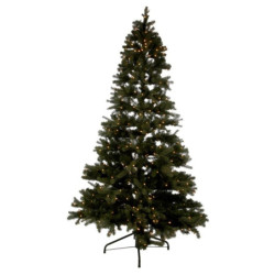 Vánoční stromek s led světýlky zelený - 270cm