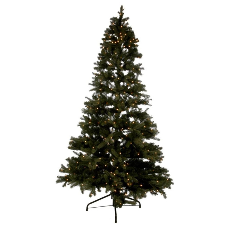 Vánoční stromek s led světýlky zelený - 270cm