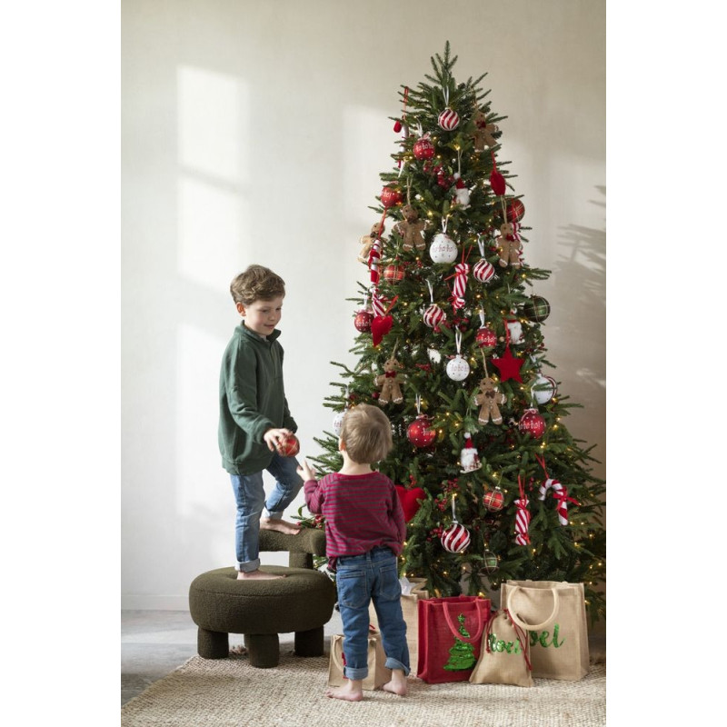 Vánoční stromek extra s led světýlky zelený - 225cm