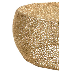 Coffee stolek Koral gold - 81*81*41cm