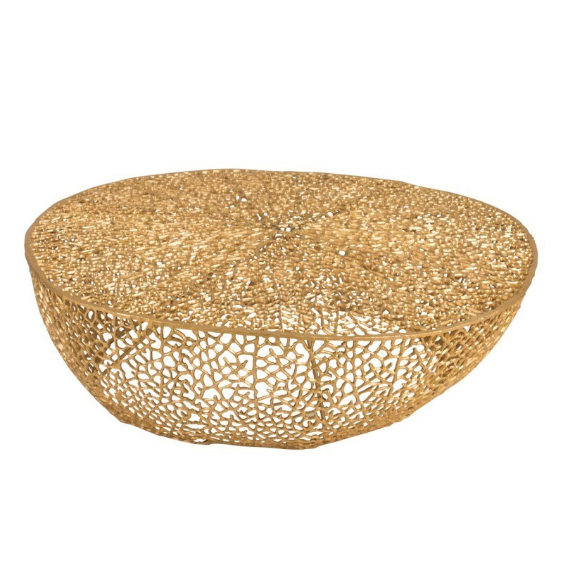 Coffee stolek Koral gold - 114*112*30cm