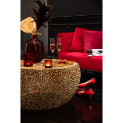 Coffee stolek Koral gold - 114*112*30cm
