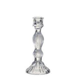 Skleněný transparentní svícen Candelero - ∅ 9*20 cm