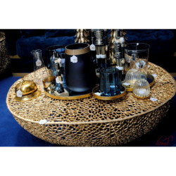 Coffee stolek Koral gold - 114*112*30cm