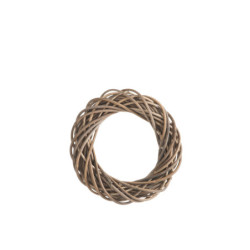 Šedo-přírodní ratanový věnec Rouny - Ø 35*6cm