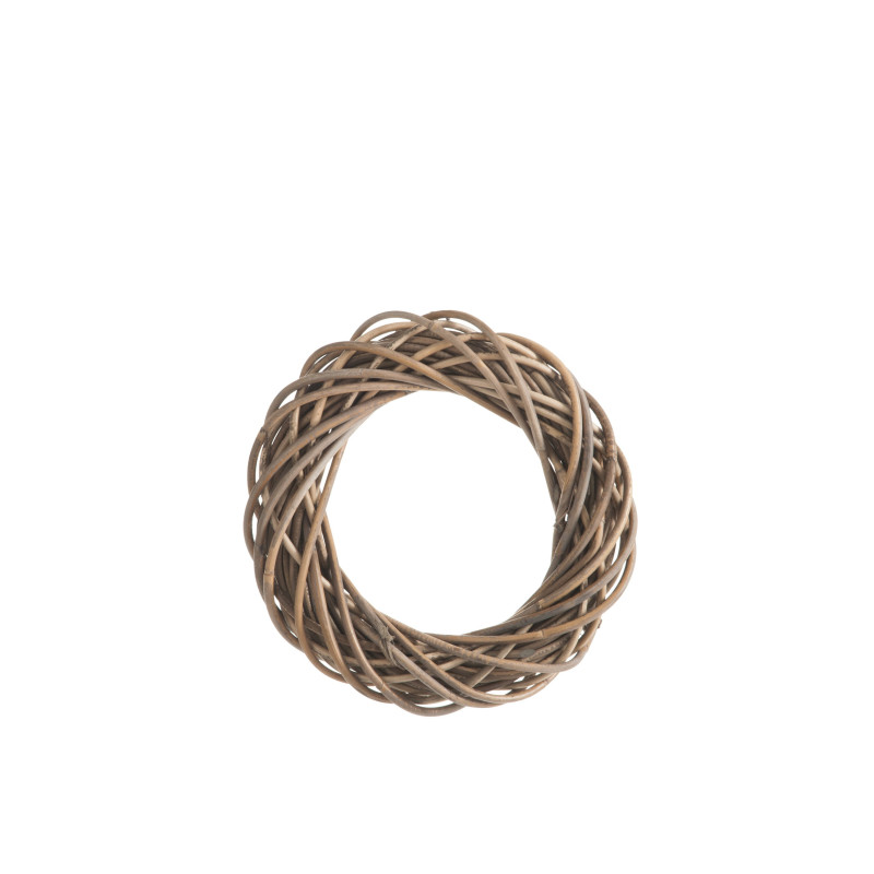 Šedo-přírodní ratanový věnec Rouny - Ø 35*6cm