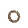 Šedo-přírodní ratanový věnec Rouny - Ø 35*6cm