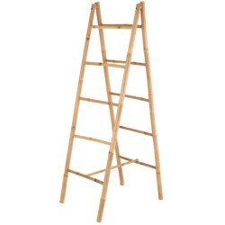 Bambusový věšák na ručníky žebřík Bamboo Pliable - 50*10*157 cm