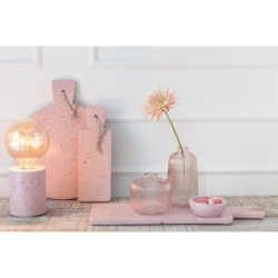 Růžová stolní lampa Terrazzo - Ø 10*13 cm/E27