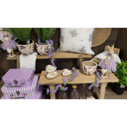 Fialová dekorační girlanda levandule - 7 * 2 * 100cm