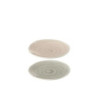 2 ks dezertních talířků Taupe se spirálou a popraskáním - 15*15*2 cm
