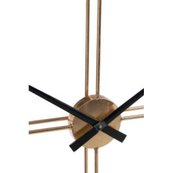 Zlaté kovové nástěnné hodiny Metgo- Ø 128*10 cm