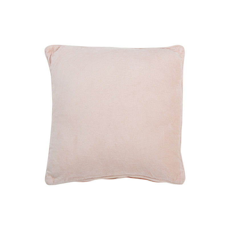 Béžový sametový polštář s nádechem fialkové - 45*45*8 cm