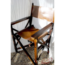 Režisérské kožené skládací křeslo - 56*56*88 cm