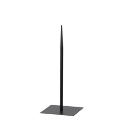 Černý kovový stojan na toaletní papír S - 14*14*34 cm