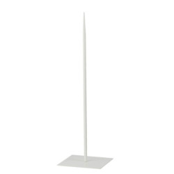 Bílý kovový stojan na toaletní papír M - 18*18*60 cm