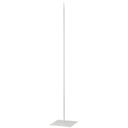 Bílý kovový stojan na toaletní papír L - 22*22*120 cm