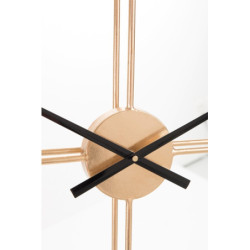 Zlaté kovové nástěnné hodiny Metgo- Ø 80*9 cm