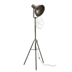 Kovově šedá kovová stojací lampa - 58*58*150 cm