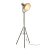 Kovově šedá kovová stojací lampa - 58*58*150 cm