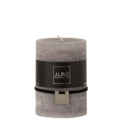 Šedá svíčka Dark Grey válec M - Ø 7*10 cm/48h