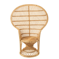 Přírodní ratanové designové křeslo Peacock - 101*58*134 cm