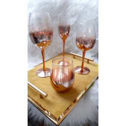 Sklenička na víno Copper Glass - Ø 9*26 cm