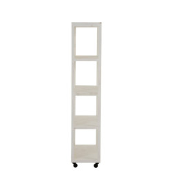 Bílý dřevěný policový regál s pádly Paddles - 80*35*172 cm