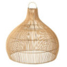 Závěsné přírodní ratanové stínidlo Pear shape - Ø 83*76 cm/ E27