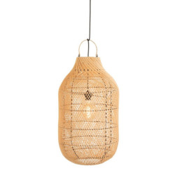 Závěsné přírodní ratanové stínidlo Cylsha - Ø 40*75 cm/ E27