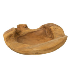 Servírovací mísa v přírodním tvaru z teakového dřeva Igor - 35*39*8 cm