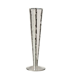 Stříbrná sklenička na šampaňské Glass silver - Ø 7*23 cm
