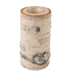 Svícen v dekoru břízy Nature M - Ø11*20 cm