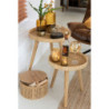 Set 2ks kulatých ratanových boxů s výpletem Rattan Boom  - Ø 31*19cm