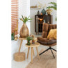 Set 2ks kulatých ratanových boxů s výpletem Rattan Boom  - Ø 31*19cm